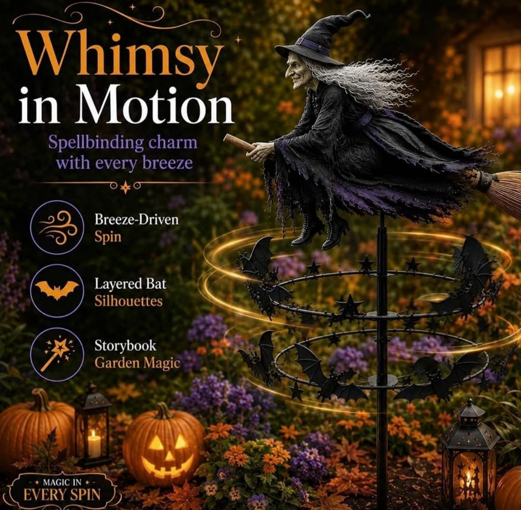 Enchanted Witch Garden Wind spinner