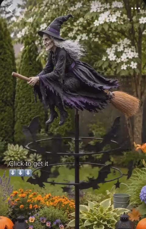 Enchanted Witch Garden Wind spinner